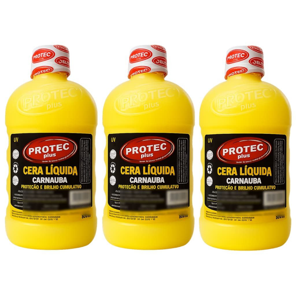 Carnaúba Pronto Uso Amarela Revitaliza Cor 500ml - 3 unid