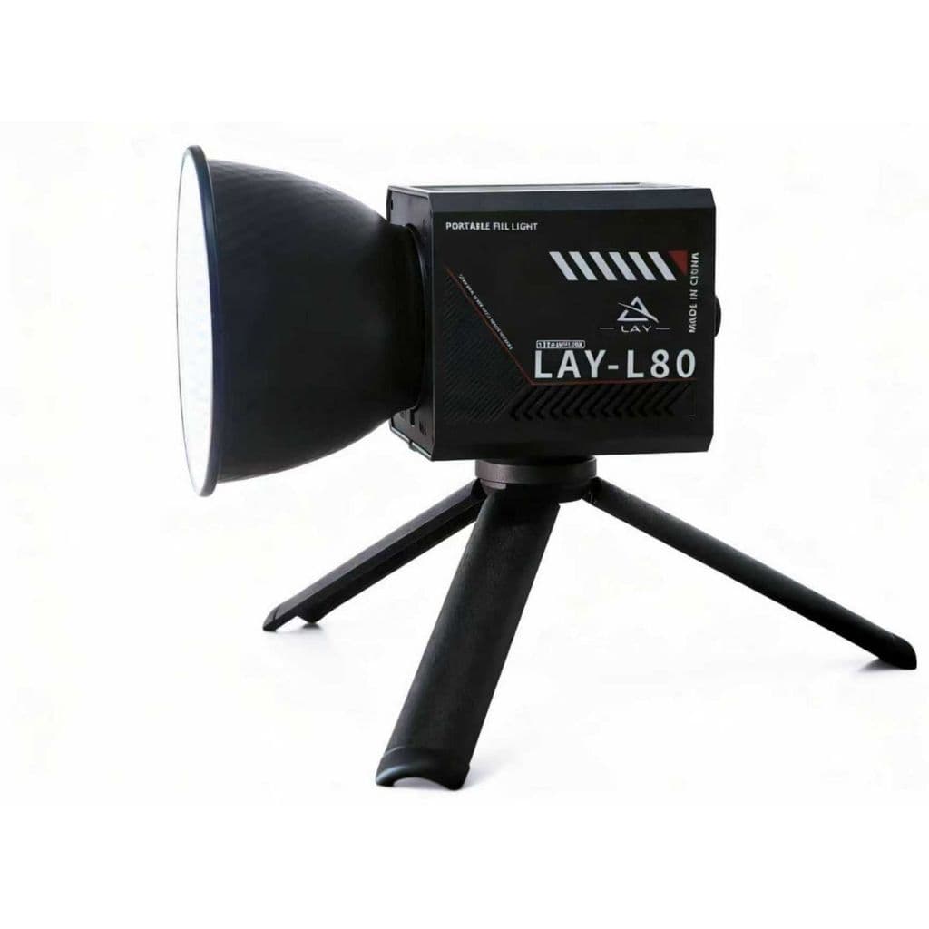 LED Portátil Luz De Vídeo Ao Ar Livre Bicolor  2800K-6500K COB +30cm Octogonal Softbox Mini +Tripé 2m L80