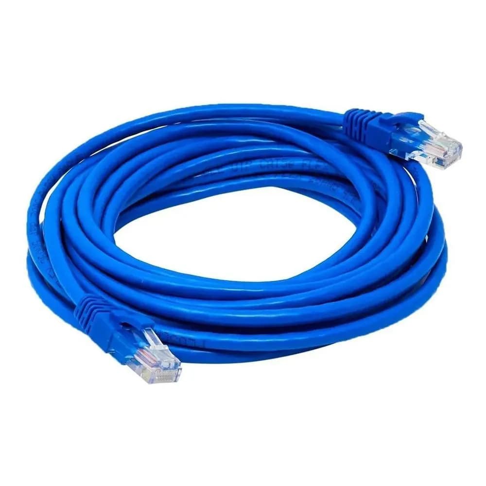 Cabo de Rede Ethernet CAT5e 100MB/s Rapida conexão e velocidade PING super reduzido 15/30 metros