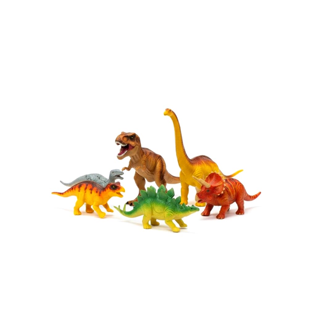 Kit Dinossauros de Brinquedo com 9 Peças Emborrachados
