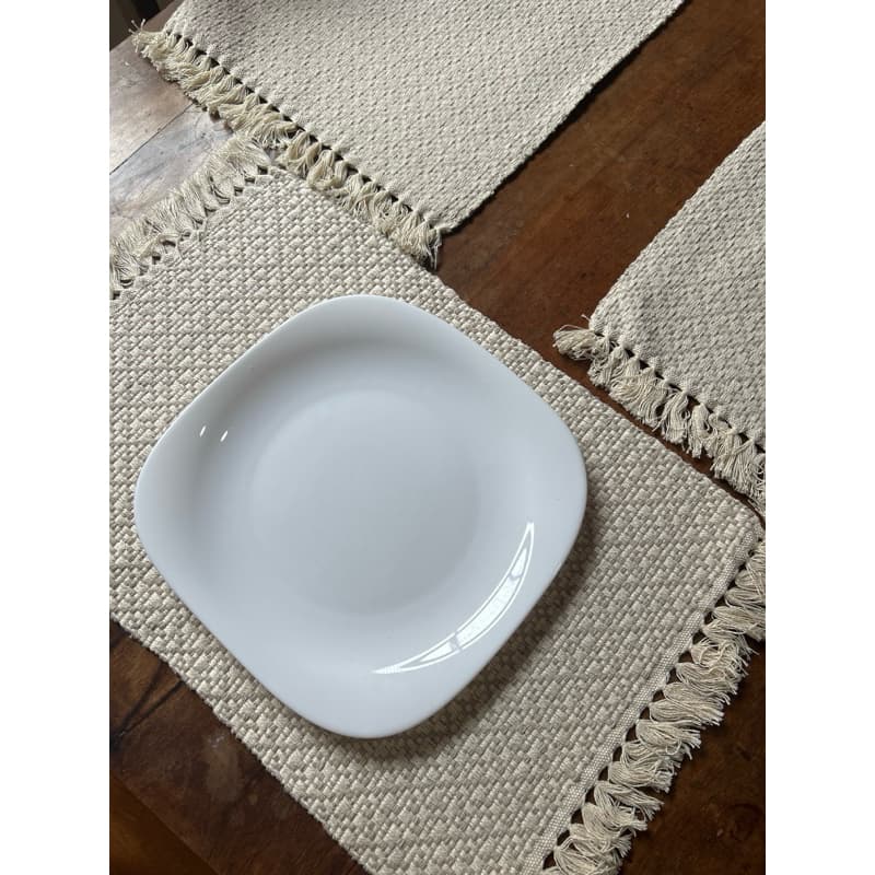 Peça  Americano artesanal linha, mesa, lugar americano, unidade