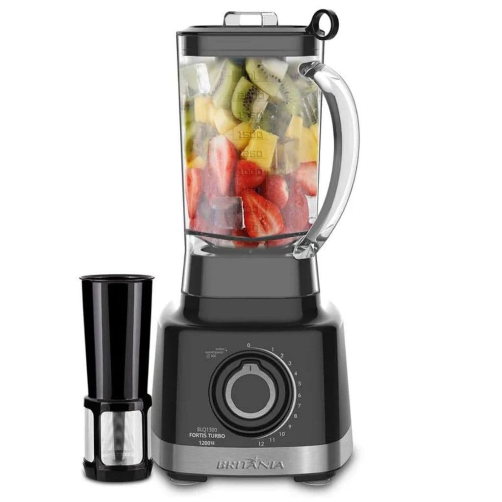 Liquidificador Fortis Turbo 3 Litros 1400w 12 Velocidades 6 Lâminas Base Antiderrapante Britânia