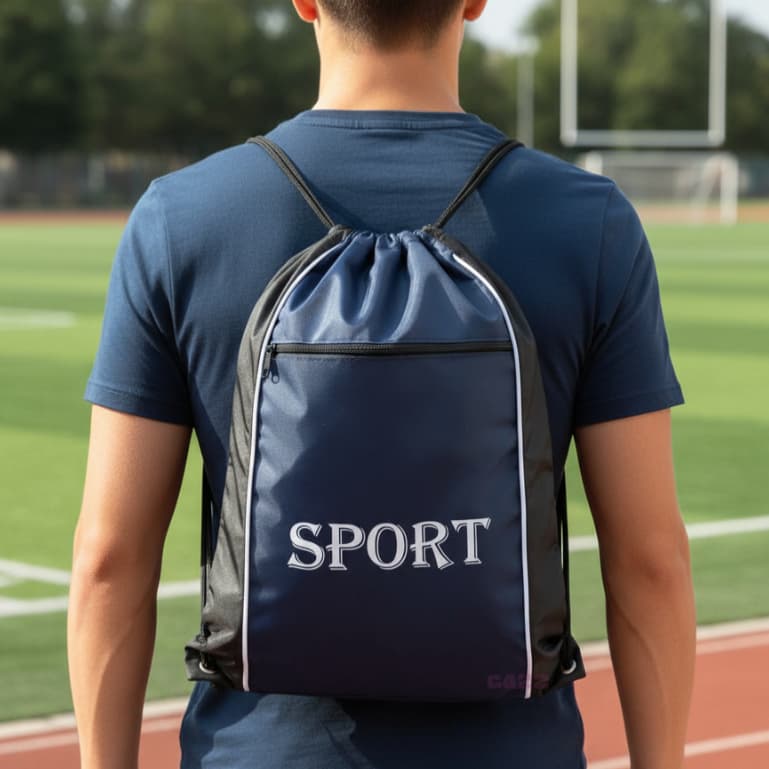 Bolsa Saco De Costas Estilo Mochila De Nylon Impermeável Esporte Academia Porta Chuteira