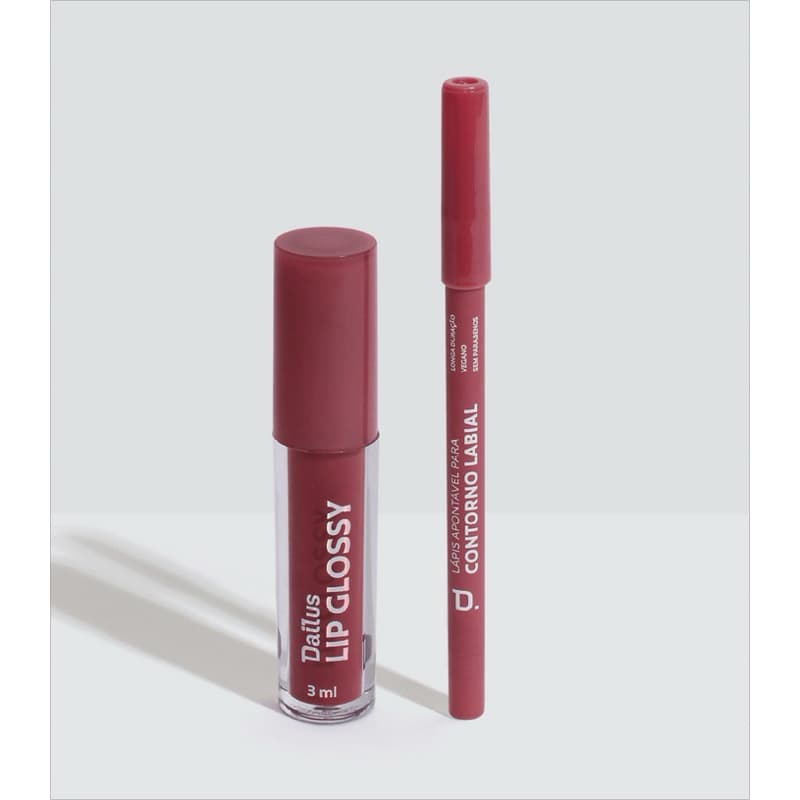 COMBO LIP GLOSS CANDY + CONTORNO LABIAL ROSE