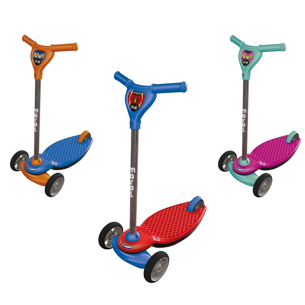 Patinete Infantil 3 Rodas Maral – Rodas Emborrachadas, Freio Traseiro e Guidão em Metal