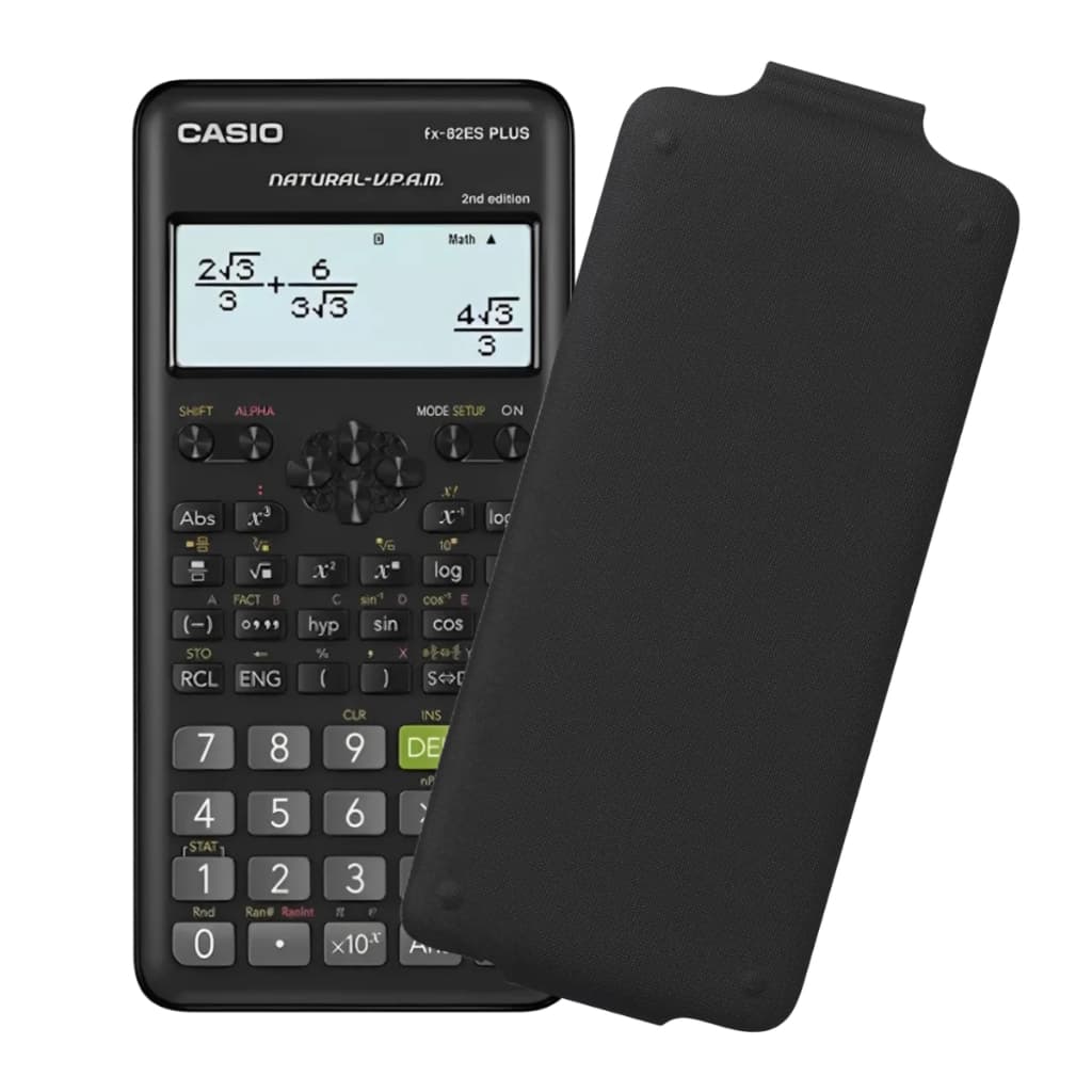 Calculadora Científica Casio FX-82 ES Plus 2 Preta 252 Funções Visor VPAM Escolar Ensino Médio