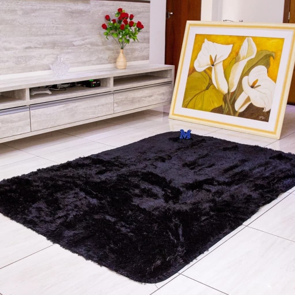 Tapete 2,00 X 1,40 Costa Oro Shaggy Peludo