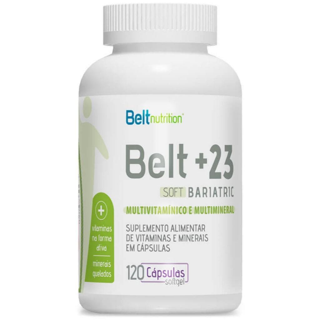 Belt +23 Bariatric Soft 120 Caps Belt Nutrition Multivitaminas Minerais Saúde Bem-estar Bariatrica