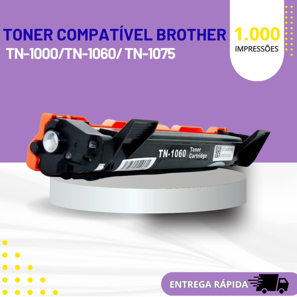 Toner Compativel C/ Brother Tn1060 Dcp-1602 Hl1212w 1617 Hl1202 Dcp-1512 Novo Lacrado