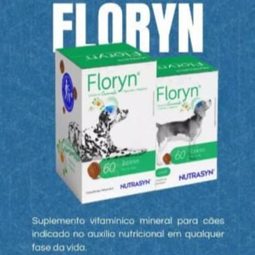Nutrasyn Floryn – Suplemento Calmante & Vitamínico para Cães (60 tabletes)