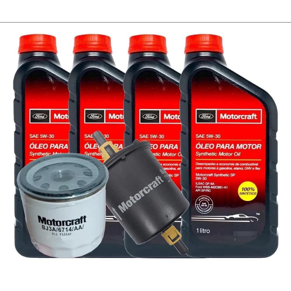 Kit 4 Litros Óleo 5w30 E Filtros Ford Ka Ecosport New Fiesta