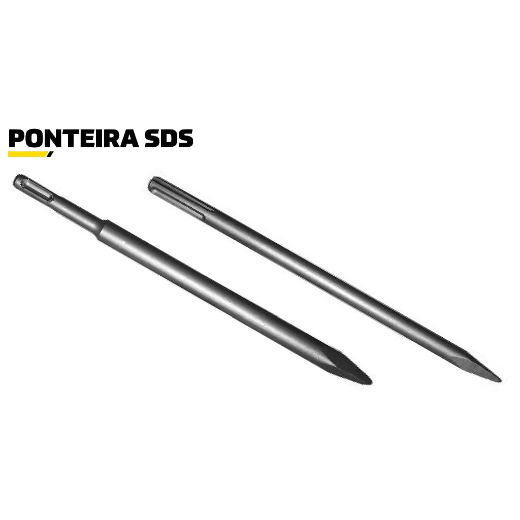 Ponteiro Sds Plus 14 X 250 / Max 18 X 400 MM Martelete Rompedor Aço Cromada Qualidade Profissional