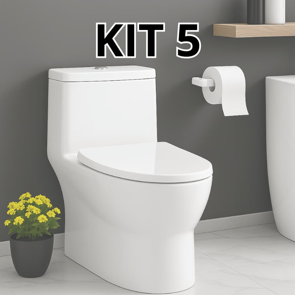 KIT 5 SUPORTE PARA PAPEL HIGIENICO