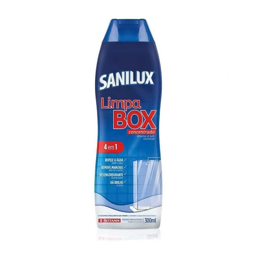 Limpa Box 4 em 1 300ml Concentrado Sanilux Bettanin Repele Água Desengordurante