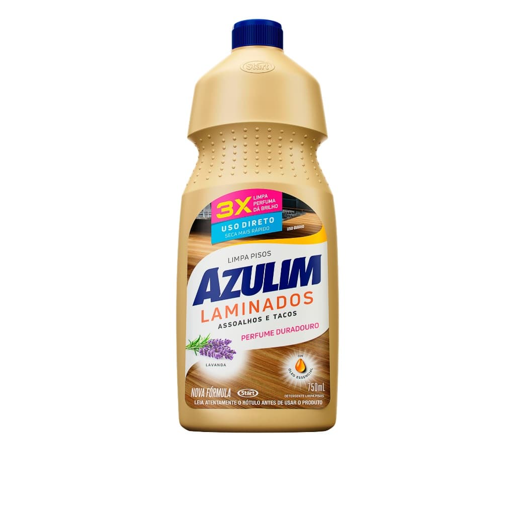Limpa Pisos Laminados Tacos Assoalhos e MDF Azulim - 750ml