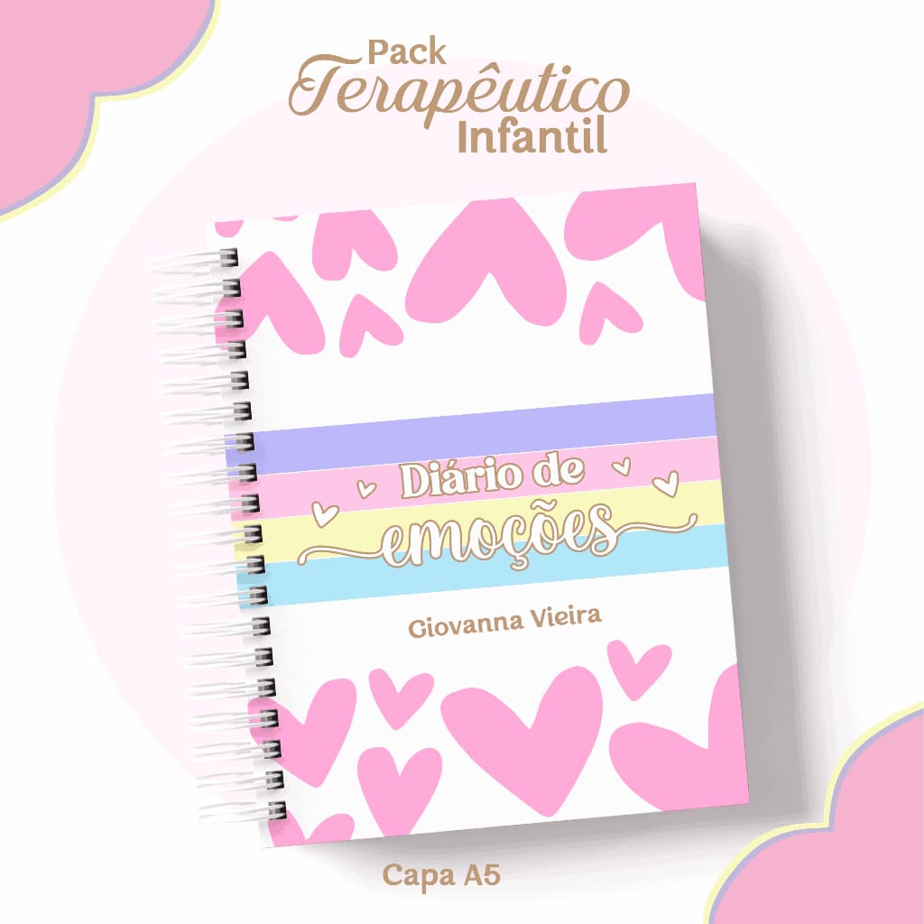 Diário Terapêutico Personalizado Com Nome Capa Dura