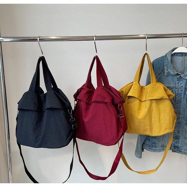 Bolsa feminina casual super leve resistente com alça transversal uso dia a dia academia fitness yoga esportiva(2216)