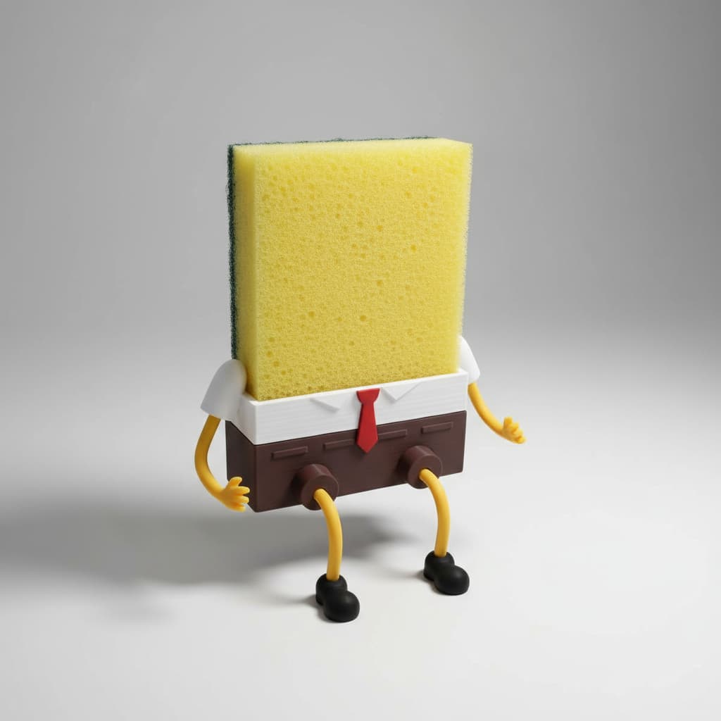 Suporte Decorativo Bob Esponja Bucha Decoração Pia Cozinha