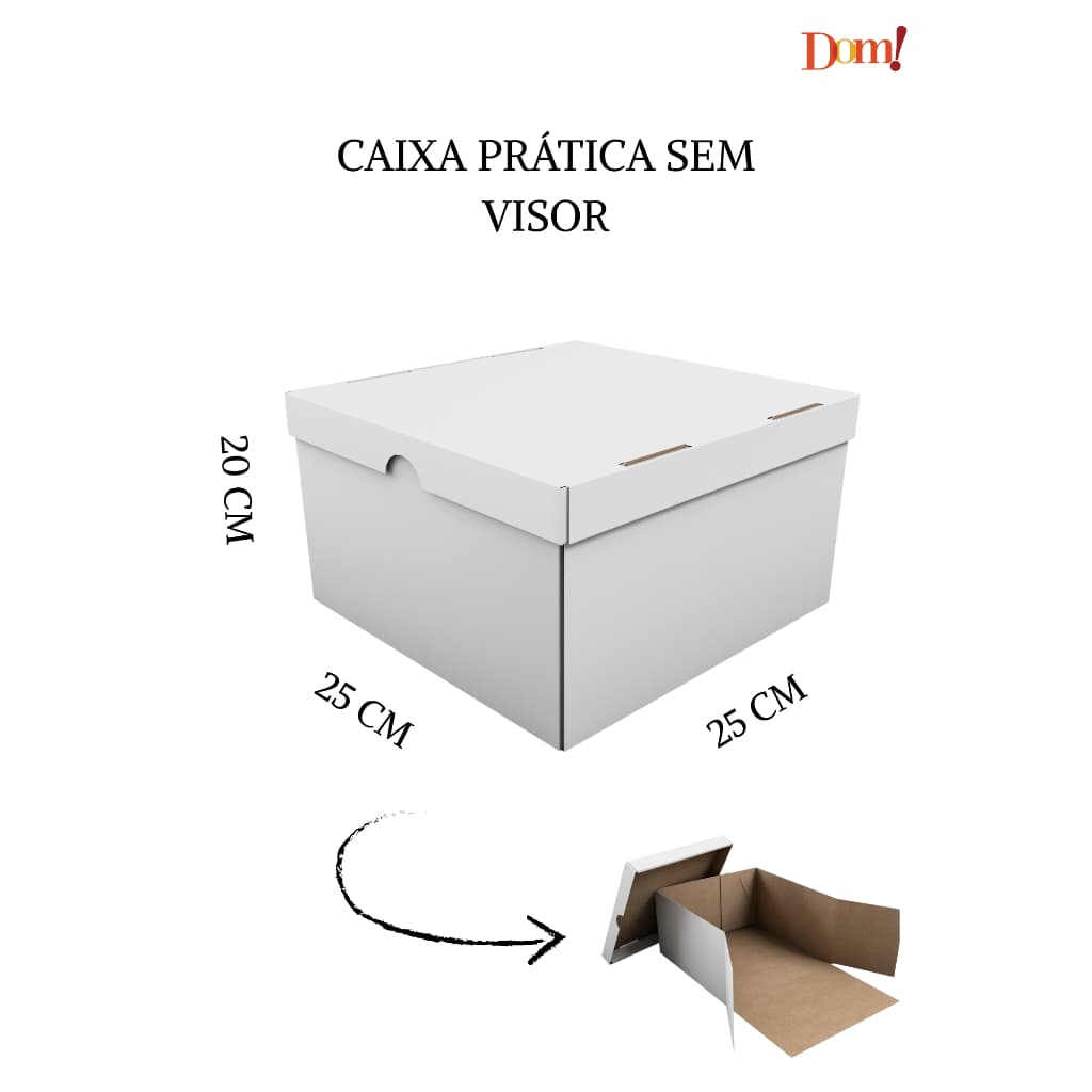 10x Caixas para Bolo Alto / Torta / Confeitaria - Tamanhos