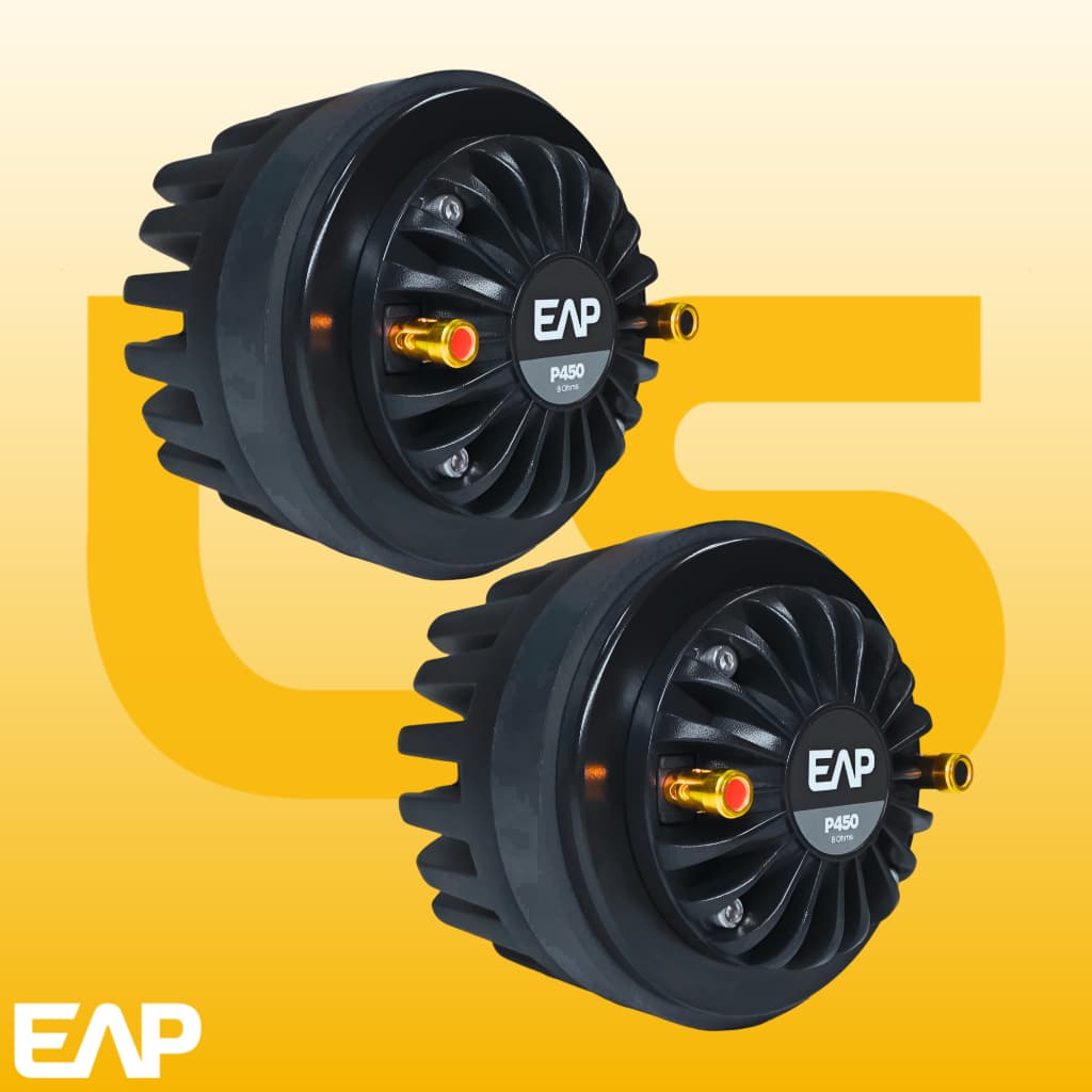 KIT C/ 2UN Driver Poliimida P-450 Eap 100w Rms Titanium Estranho P 450