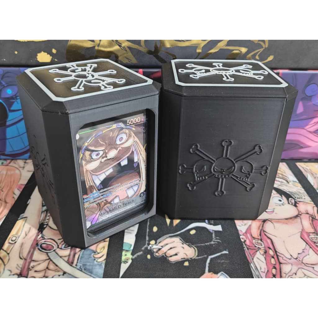 Deck Box One Piece | Chapéus de Palha & Barba Negra | Double Sleeves
