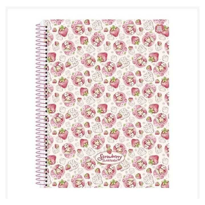Caderno Espiral Moranguinho 80 Folhas - Animativa