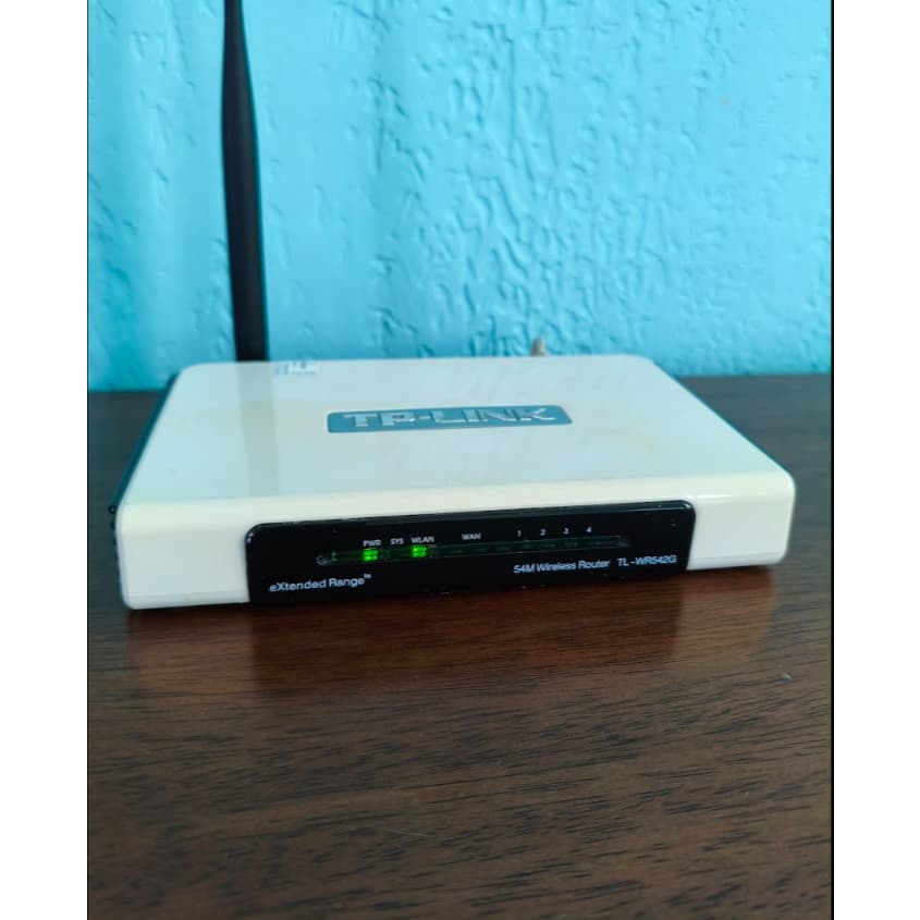 Roteador Wireless Tp-link Mod:  54mbps 4 Portas ( Usado )