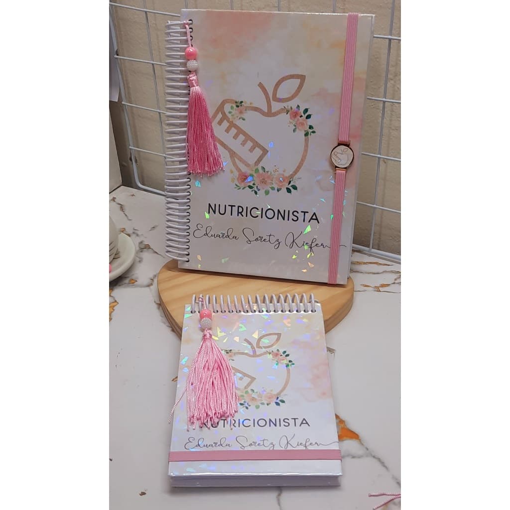 Kit Agenda 2026+ Bloco notas Profissões minimalista Personalizado