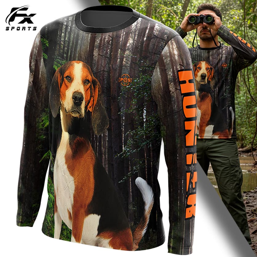 Camisa Camiseta Caçador Hunters - Dog Hunter Ref 04 - Uv50+