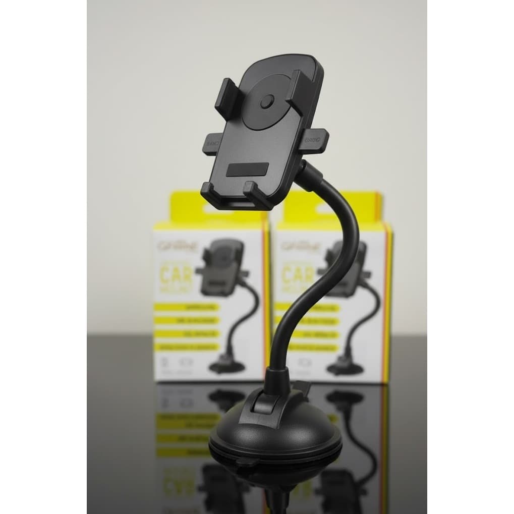 Suporte de Celular Veícular GPS Carro Caminhão Portátil Giratório 360° Ajustável Flexível Ventosa