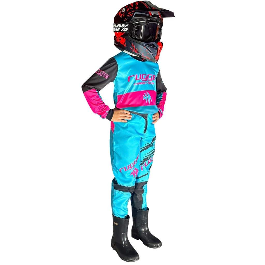 ROUPA MOTOCROSS INFANTIL FEMININA MENINA RUGGE