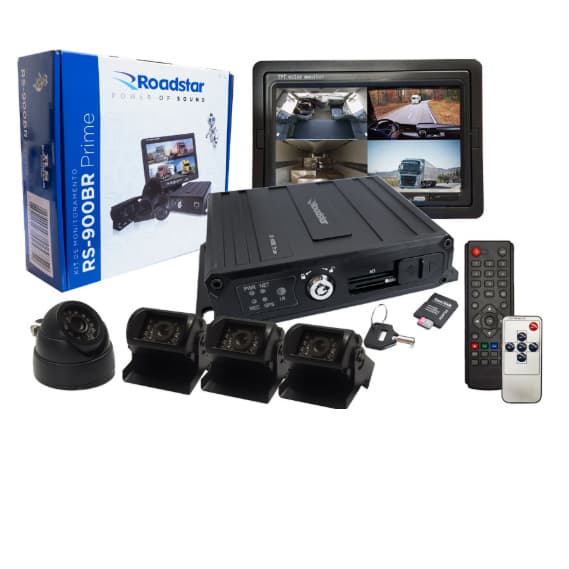 Kit DVR Automotivo com Câmera e Monitor Pro Line RS900BR