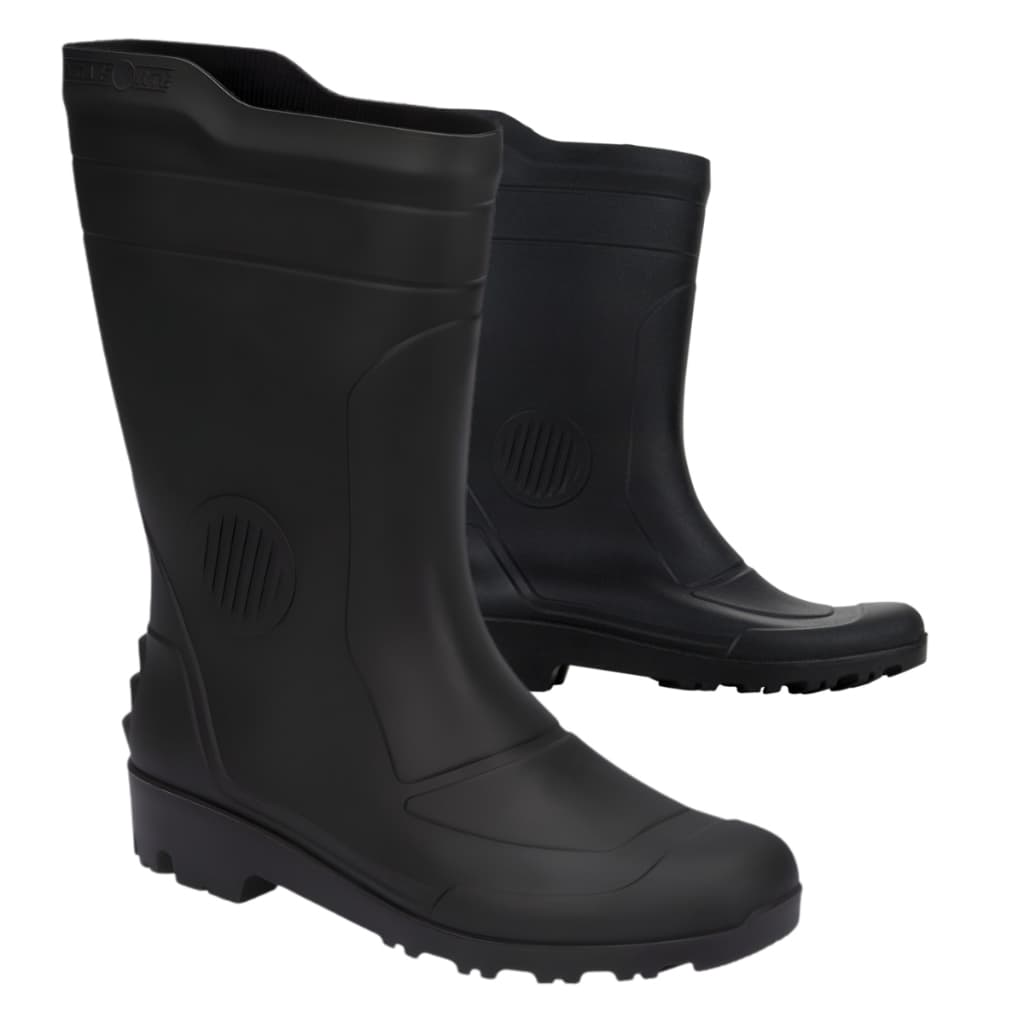 Bota Galocha Preta Moto Motociclista Motoqueiro Impermeável Chuva PVC Grendene Cano Médio