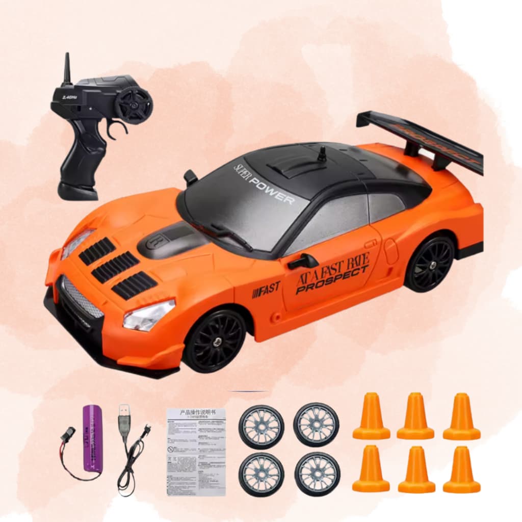 Brinquedo Carrinho Carro Drift 4x4 Corrida Com Controle Remoto Racing Rally Bateria Recarregável