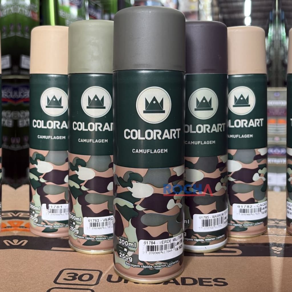 Tinta Spray Efeito Camuflagem 300ml Colorart