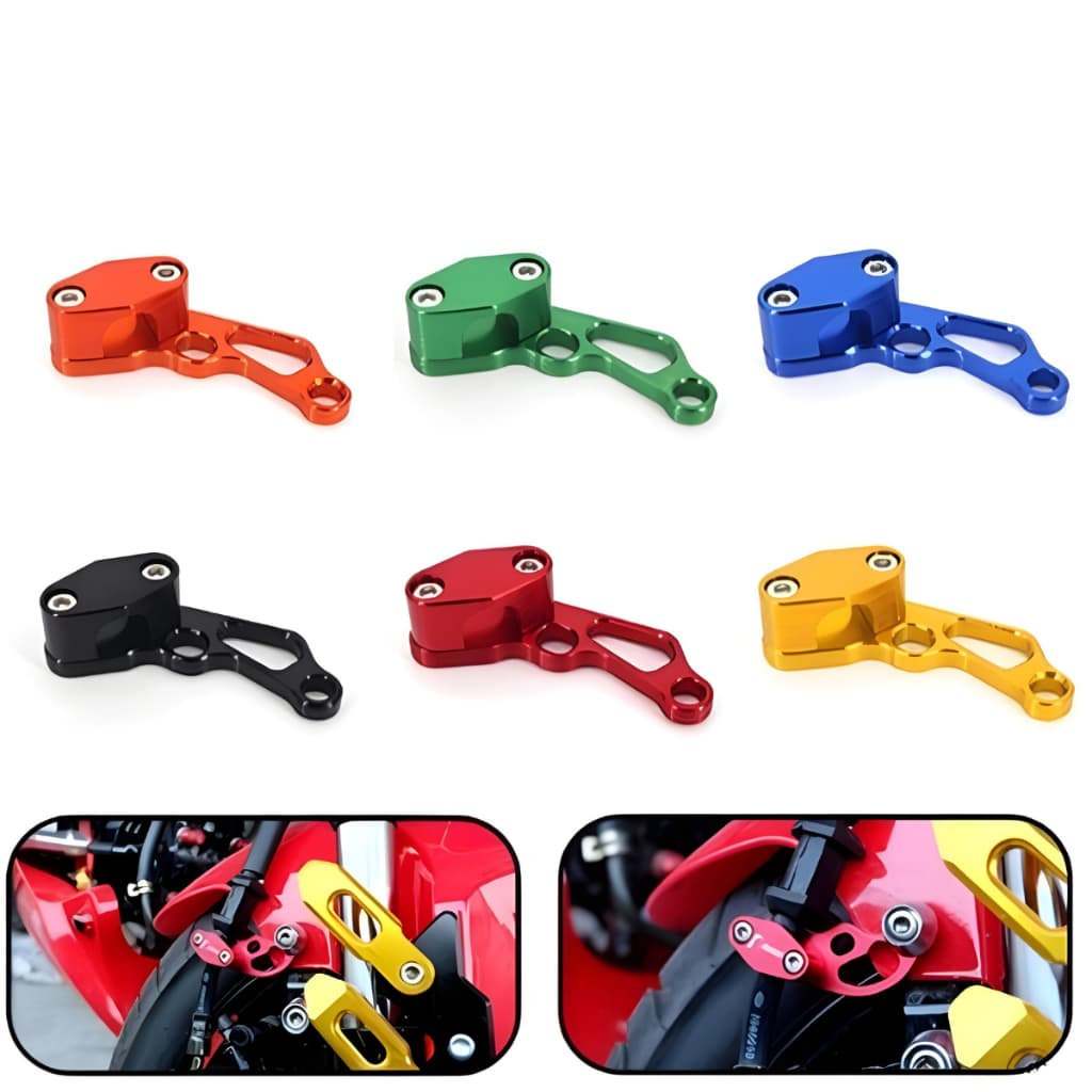 Suporte CLip Guia Cabo Freio CNC Moto Alumínio Universal Moto Bike Honda CG Titan YBR Fan Yamaha