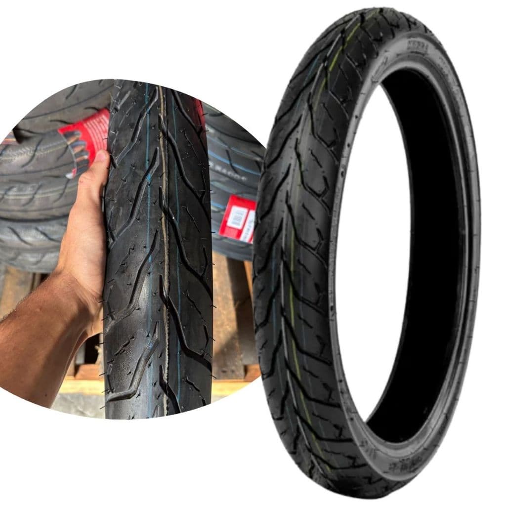 Pneu Moto 90/90 Aro 18 Traseiro Kenda Thorax Uso Com Camara 90/90-18