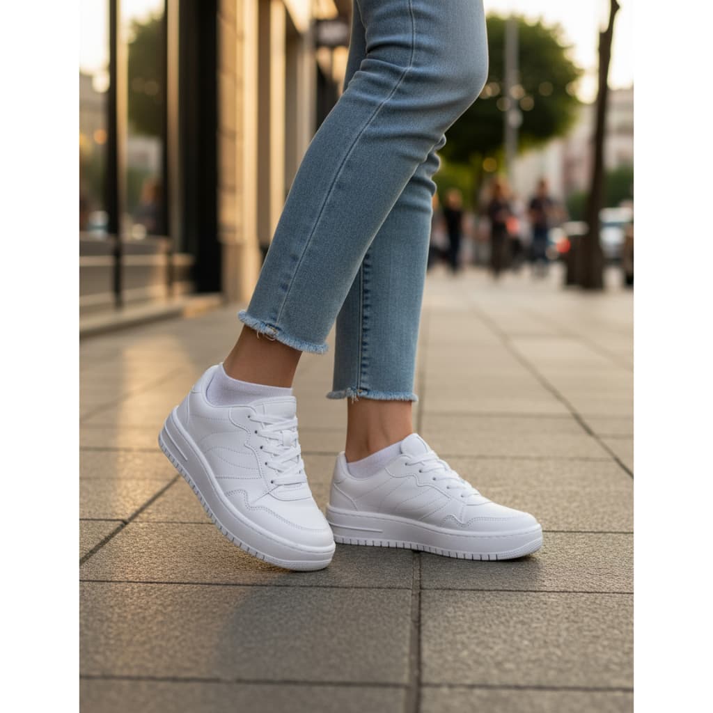 Tenis Casual Feminino Vizzano Branco Plataforma Original 1389.101