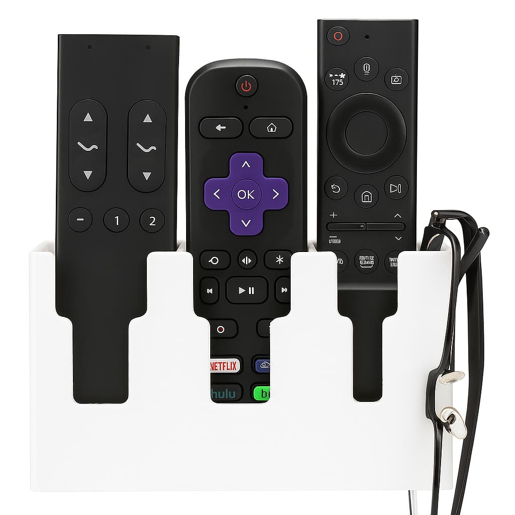 Porta Controle Remoto e Óculos – Organização e Estilo em um Só Produto!