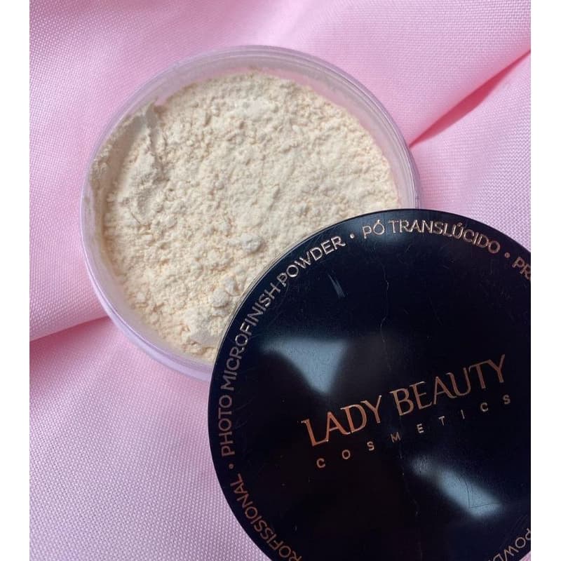 ​Pó Translúcido Facial Lady Beauty | Sela Maquiagem | Efeito Matte e Aveludado | Controla Oleosidade
