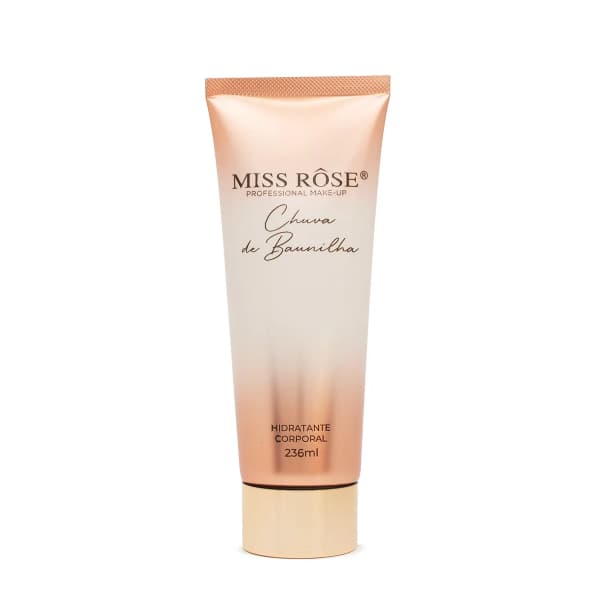 Creme Hidratante Corporal Chuva de Baunilha Miss Rose 236ml Professional Make-up