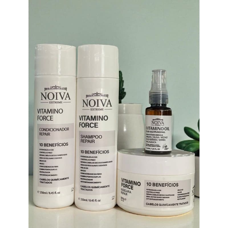 kit de tratamento capilar vitamini force repair NOIVA EXTREME