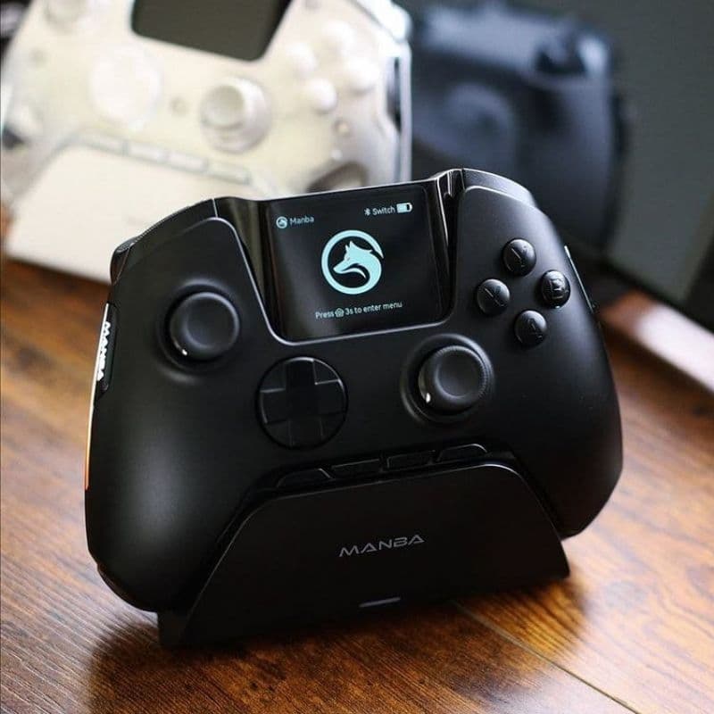 Controle Manba One V2 Tela Interativa Com Dock de Carregamento Controlador Sem Fio Para Switch PC iOS Android e TV