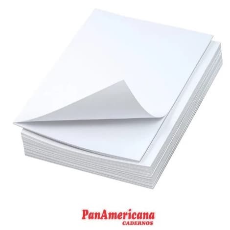 FOLHAS SEM PAUTA PACOTE COM 400 FOLHAS PANAMERICANA