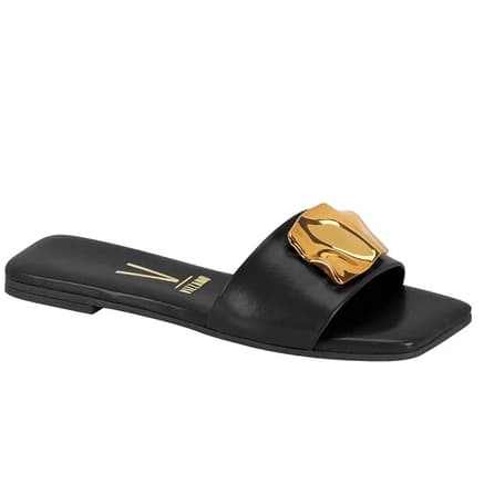Rasteira Feminina Tamanco Vizzano Enfeite Moda Leve 6553.100