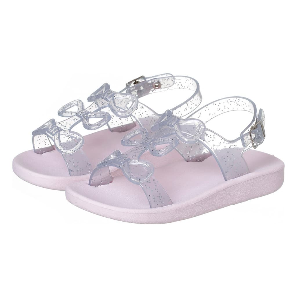 Sandalia Infantil Feminina Emborrachada Macia Chique Top Calçados Confortavel Rosa