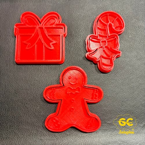 Kit Cortador Marcador Natal Pasta Cookie