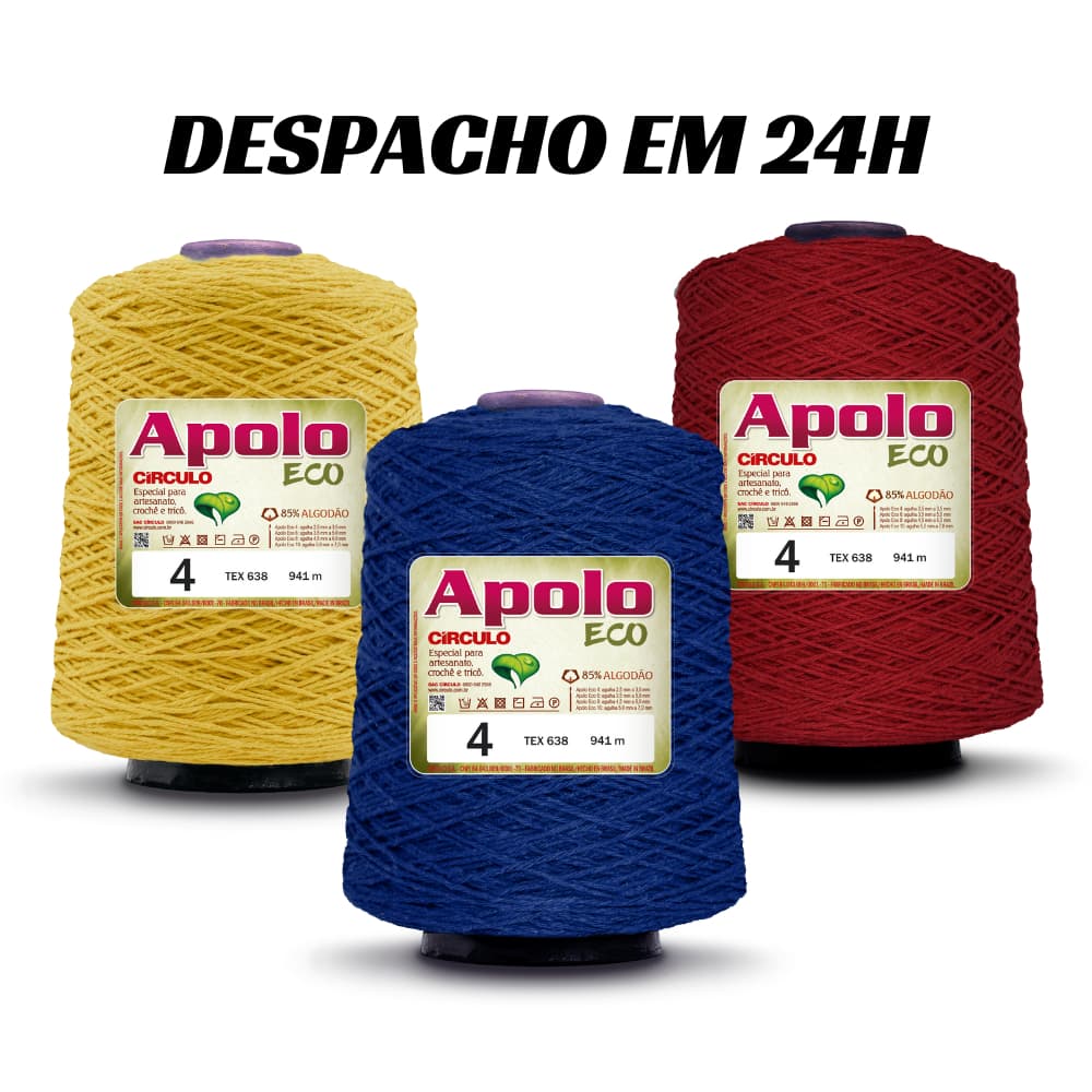 Barbante Apolo Círculo N°4 - 600g Croche/Tricô