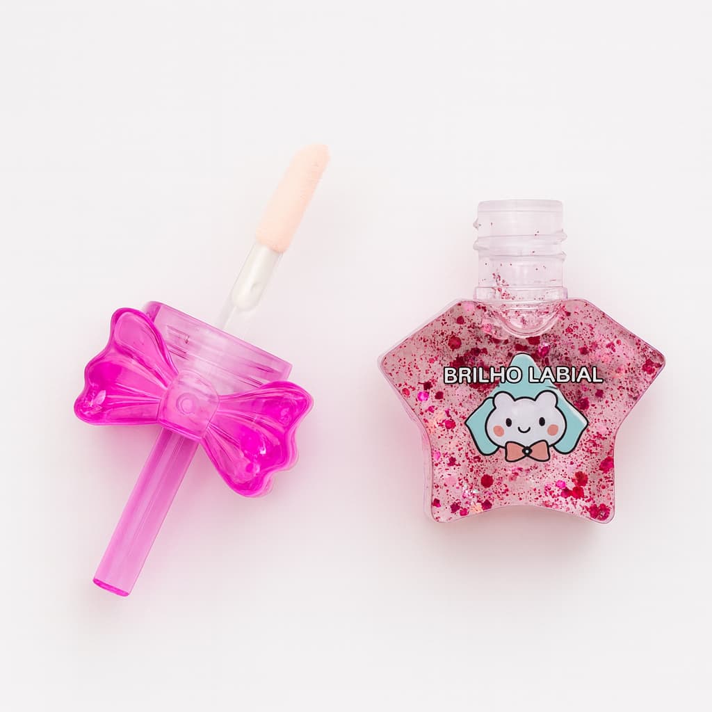Brilho Labial Maria Pink – Ursinho Feliz