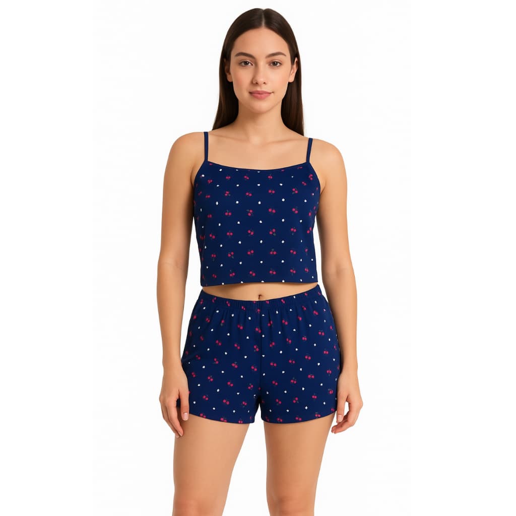 Pijama  conjunto malha canelada super Macio confortável